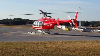 Bell 407 startup at KPNS