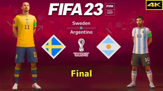 FIFA 23 - SWEDEN vs. ARGENTINA - FIFA World Cup Final - Ibrahimović vs. Messi - PS5™ [4K]