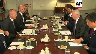 Mattis meets Croatian counterpart at Pentagon