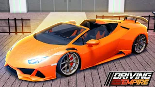 I BUILT A DROP TOP TWIN TURBO HURACAN in Roblox Driving Empire