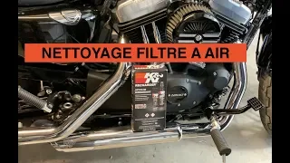 Nettoyage filtre à air sur une Harley Davidson