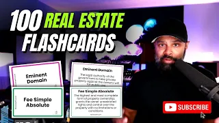 Real Estate Flashcards | 100 Top Vocab Words For The Real Estate Exam