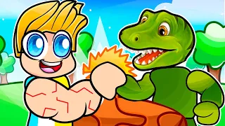 I Unlocked Dino World & Got Team of Insane Pets In Roblox Arm Wrestle Simulator