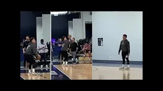 Patrick Mahomes Draining 3's with Dirk Nowitzki! March 11 2019