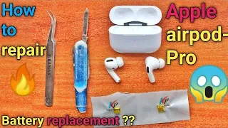 How to repair Apple airpod-Pro 😱!! how to replace battery 🔥!! Clone airpods pro battery ??🔥🔥