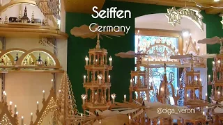 Германия Зайфен - город деревянных игрушек. Seiffen - the city of wooden toys. #deutschland #зайфен