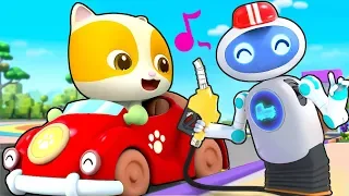 Robot bán xăng tự động | Trạm xăng vui vẻ | Nhạc thiếu nhi vui nhộn | BabyBus