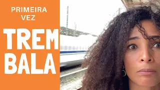 Primeira vez no trem bala japonês