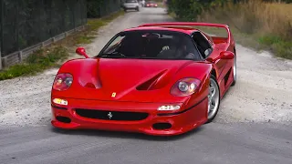 STRAIGHT PIPED Ferrari F50! V12 Sound Acceleration & Start Up