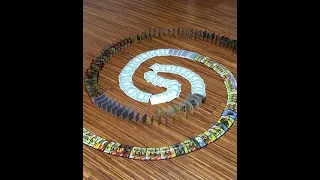 #spiral #dominoes falling to relax