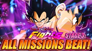 INTENSIFYING FIGHTS STAGE 3! HOW TO FIGHT VEGETA AND BEAT ALL MISSIONS! (Dokkan Battle)