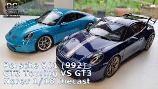 Norev - Porsche 911 (992) GT3 Touring VS GT3 (2022) - 1/18 Diecast