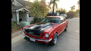 1965 Ford Mustang Coupe Red over black