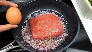 If you have eggs and ground beef make this easy, quick and delicious recipe! ASMR