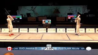 2021 225 Junior T04 02 F F Individual Cairo EGY WCH PODIUM PUSTILNIK ISR vs GUO CAN