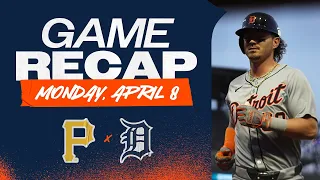 Tigers vs. Pirates Game Highlights | 4/8/24