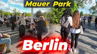 Walking in the Craziest and Happiest Park in Berlin, Germany | #mauerpark #berlin #flohmarkt