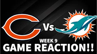 Miami Dolphins 35 vs. Chicago Bears 32 | 2022 Week 9 Game Highlights GAME REACTION!!