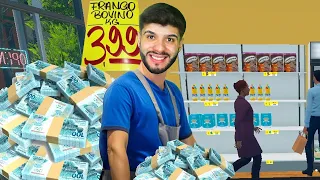 MEU MERCADO É SUCESSO E ESTÁ ME DEIXANDO MILIONÁRIO! Supermarket Simulator