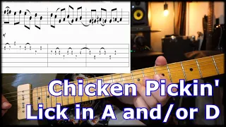 Chicken Pickin' Lick in A or D with TABS