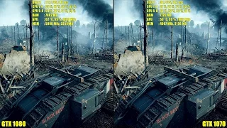 Battlefield 1 GTX 1080 Vs GTX 1070 1440p Ultra Frame Rate Comparison