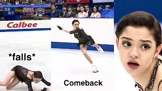 Evgenia Medvedeva missing jump combinations and adding them later