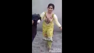 Pashto Local Cute Aunty Dance At Home.