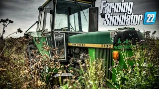 30 years old vintage John Deere tractor left in the forest for 10 years | Farming Simulator 22