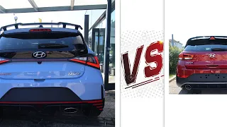 Stock exhaust comparison - 2021 Hyundai i20 N vs 2021 Hyundai i30 N