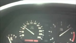 BMW e34 525 tds 0-100 km/h