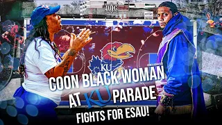 IUIC | Coon Black Woman At KU Parade Fights For Esau!