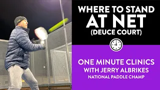 One-Minute Paddle — Court Positioning: Where to Stand at the Net on the Deuce Side