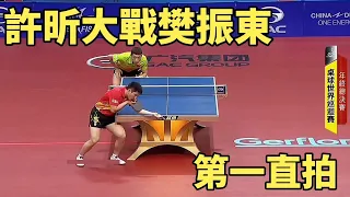 許昕vs樊振東，許昕的正手太飄逸了，難以再現的第一直拍 | Xu Xin vs Fan Zhendong