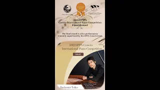 Outstanding Award-Radymyr Tsiko 2022 Final Round Professional Artist Group A: Adult #piano