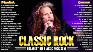 Nirvana, Guns N Roses, Aerosmith, Bon Jovi, Queen, ACDC, U2 - Best Classic Rock Songs 70s 80s 90s