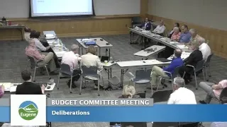 Eugene Budget Committee Meeting: May 24, 2017