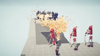 FIRE GODS TRIO vs 100x UNITS - Totally Accurate Battle Simulator TABS