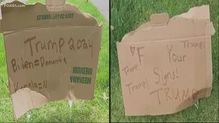 South Windsor residents outraged after campaign signs were defaced