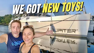 WE'RE HOME AND WE GOT SOME NEW TOYS - SAILING LIFE ON JUPITER EP143