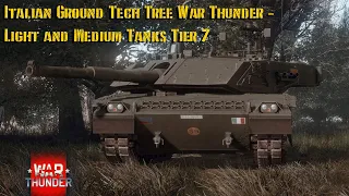 Italian Ground Tech Tree War Thunder - Light and Medium Tanks Tier 7