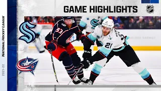 Kraken @ Blue Jackets 10/16/21 | NHL Highlights