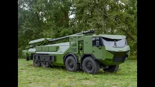 Danish troops firing CAESAR 8x8 self-propelled howitzer