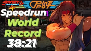 Streets Of Rage 4 Speedrun World Record 38:21 Mania+ V08