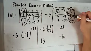 Pivotal Element and Chio's Method (Solving Determinants)