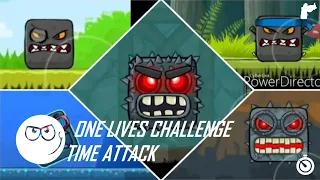 Red Ball 4 | All Bosses (One Lives Challenge & Time Attack)