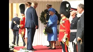 Queen Elizabeth II Welcomes the Trumps to Windsor Castle