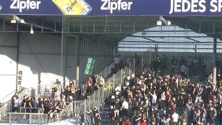 Derby-Ausschreitungen im Waldstadion