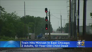 Train Hits Minivan In East Chicago; 2 Adults, 10-Year-Old Child Dead