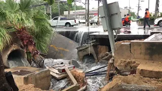 Pattaya Flood: OH!!! Jomtien Beach Road Destroyed by FLOOD