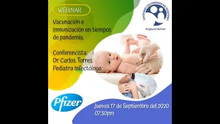 Webinar 17 de Septiembre, Vacunación e inmunización en tiempos de pandemia.